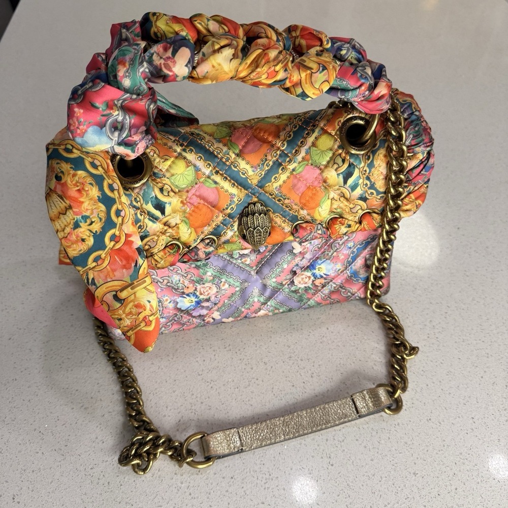 Kurt Geiger London The Kensigton Silk Summer Medium Shoulder Bag Purse